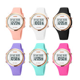 SKMEI 1720 Round Dial LED Digital Display Luminous Silicone Strap Electronic Watch
